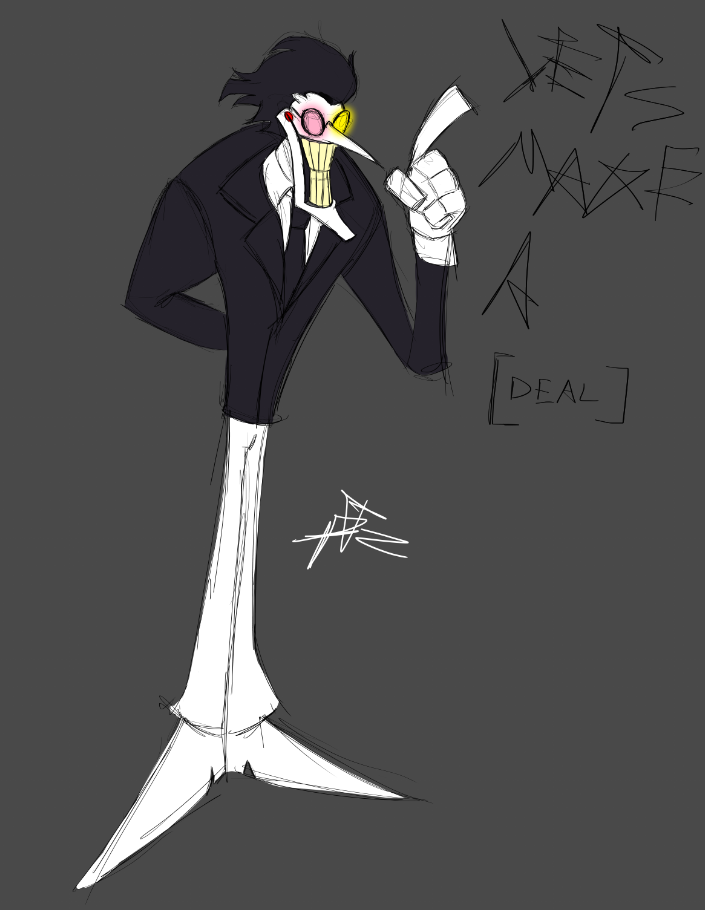 Spamton sketch by BazingaTronZ on DeviantArt
