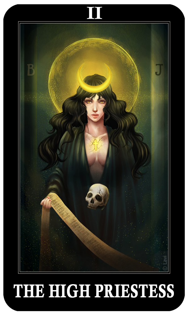 the high priestess - tarot