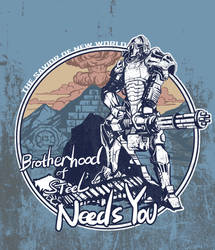 brotherhood of steel needs you by breath-art