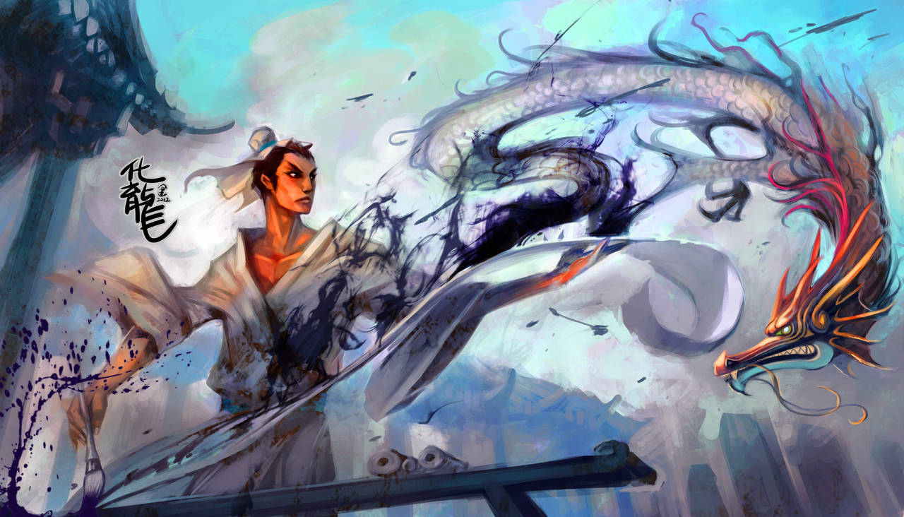 painting dragon by breath-art