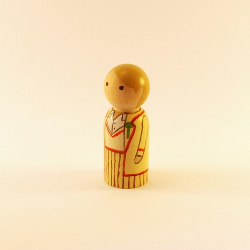 The Fifth Doctor peg doll - LB