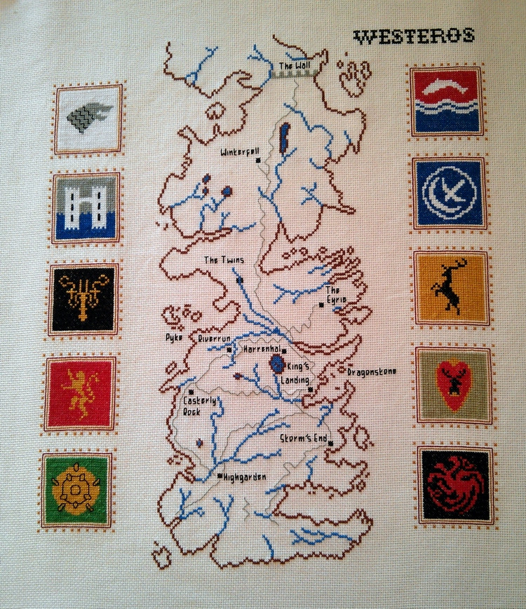 Westeros Map With Houses