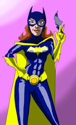Batgirl Sketch Coloured by SPDraws21