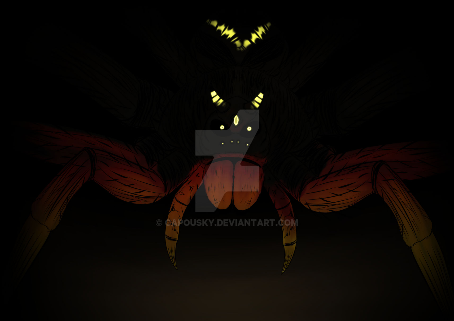 Deviantart Spider Monster Spider by Capousky on DeviantArt