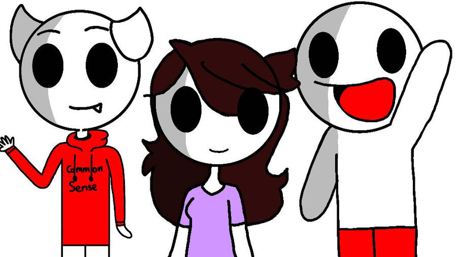Jaiden Animation, TheOdd1sOut, and SomethingElseYT by