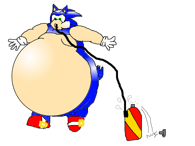 Sonic Inflates By Flabbish On DeviantArt sonic-inflates-by-flabbish-on-deviantart