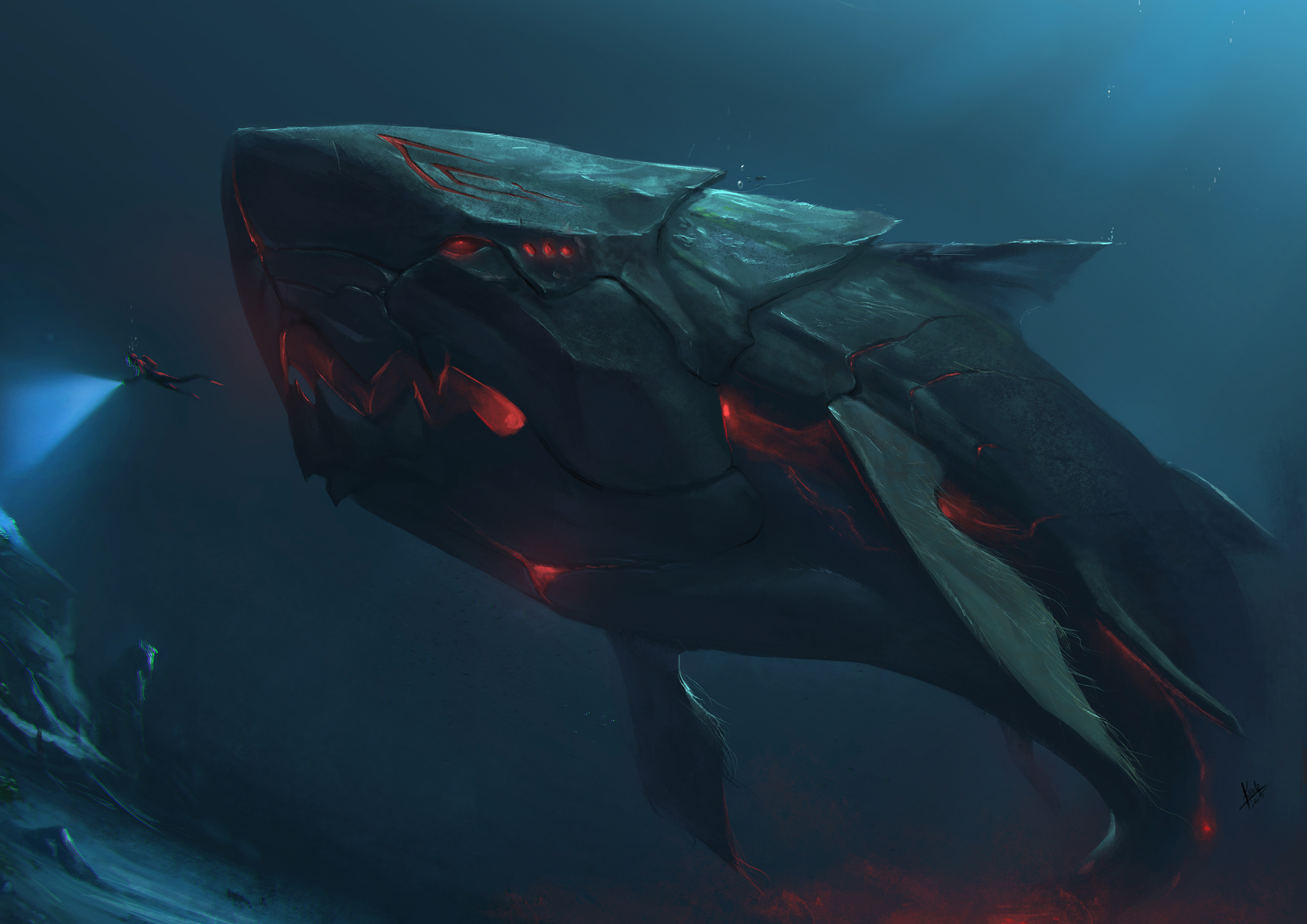 Deep Sea creature by AnakKecilBrengosan on DeviantArt