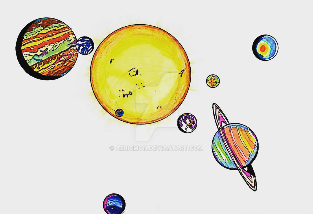 False Colour Planets and Sun by aericmon on DeviantArt
