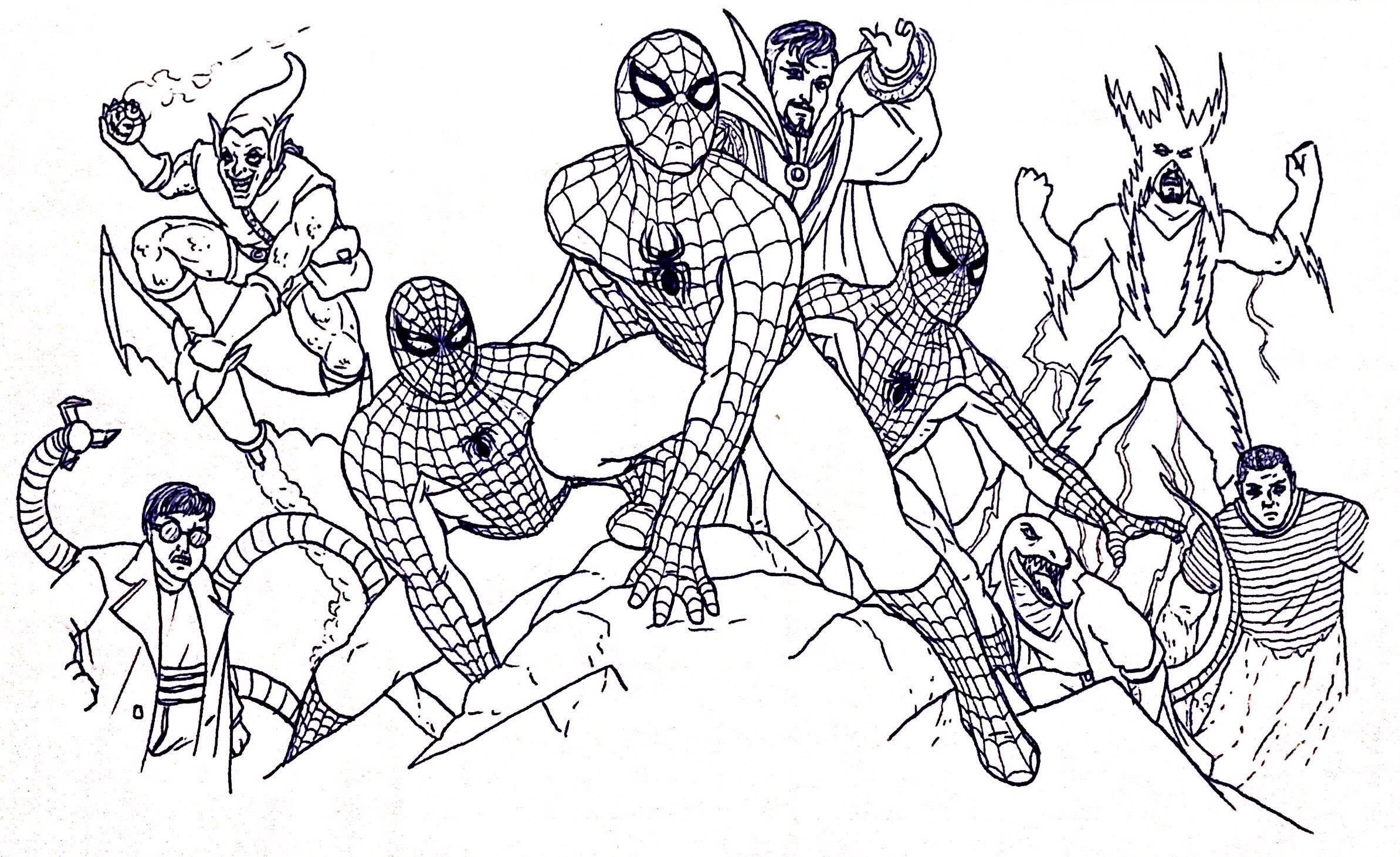 67 Collection Spider Man No Way Home Colouring Pages  Latest Free