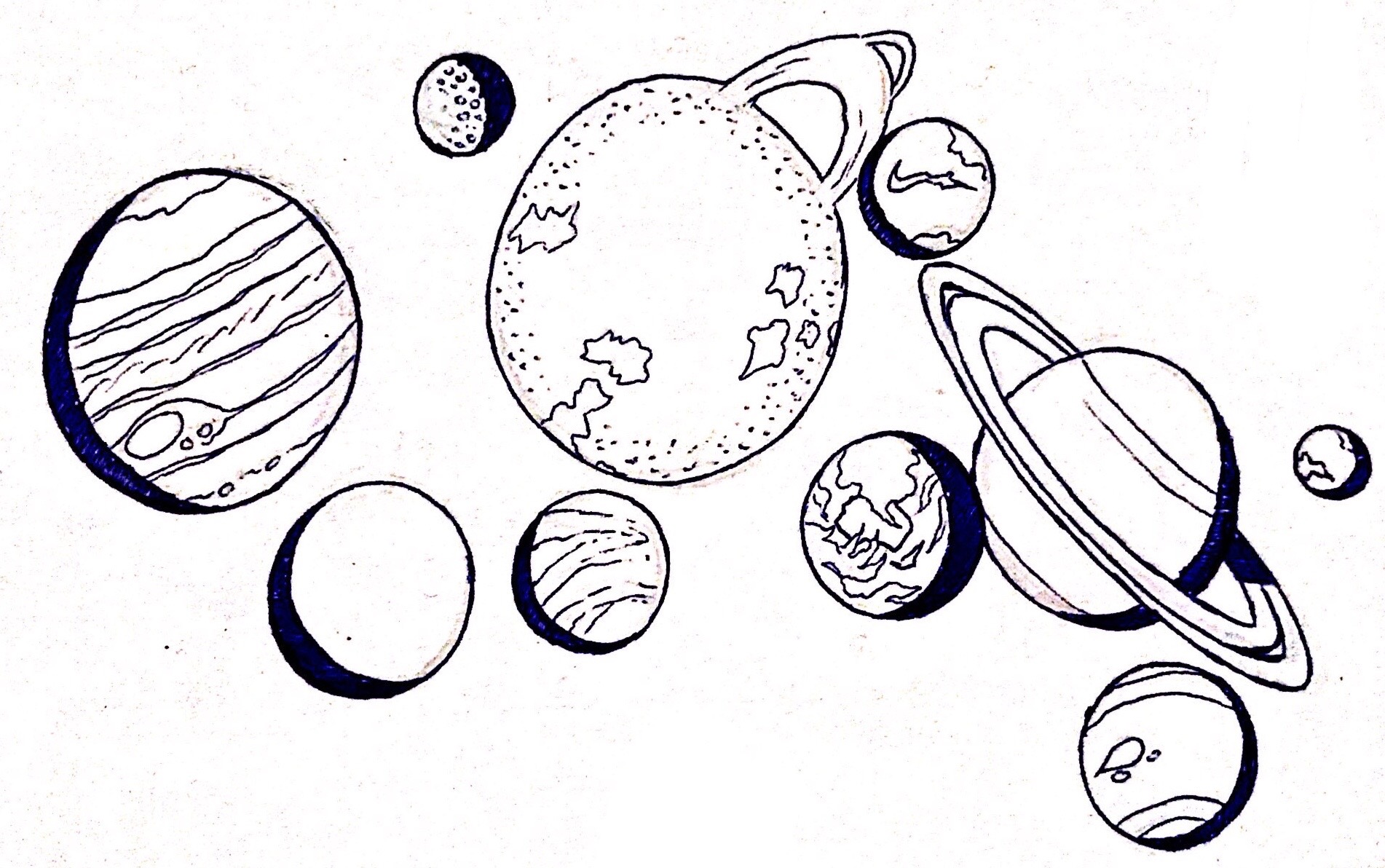 Solar System (cartoon style) by aericmon on DeviantArt