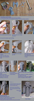 Weeping Angel Felt Plushie Tutorial