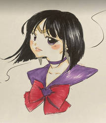 Sailor Saturn Sketch Request Colored