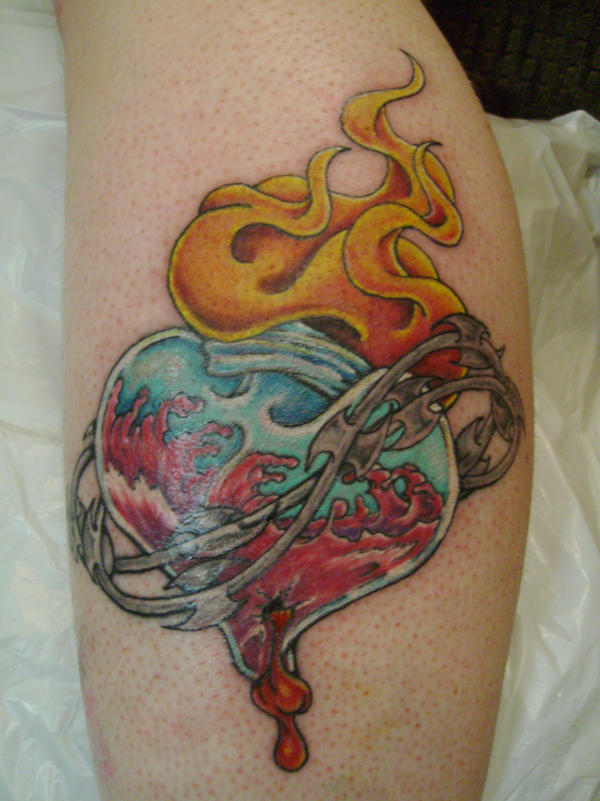 sacred heart tattoo