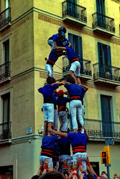 Castellers in Barcelona