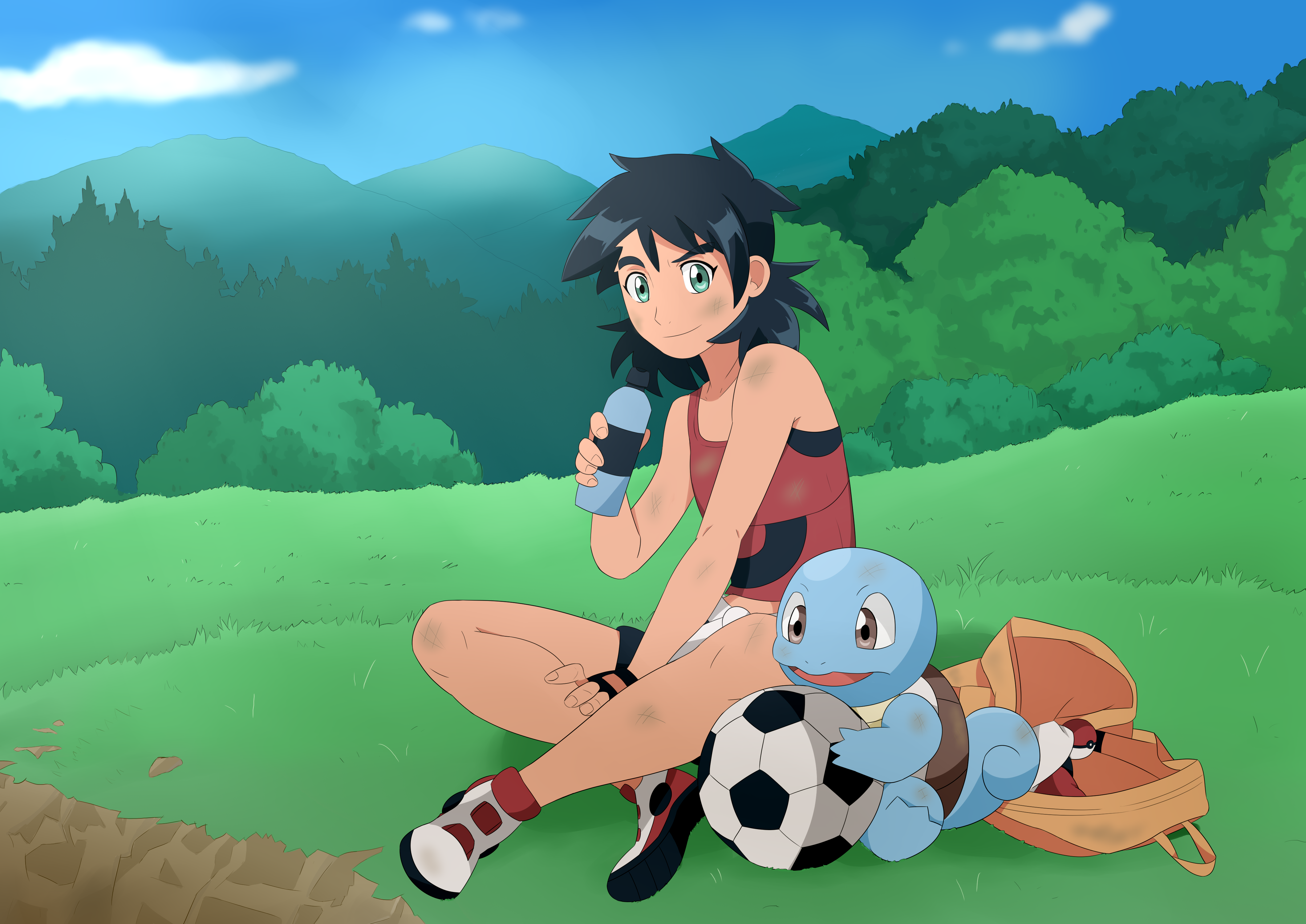 Pokemon Diamond Boy Protagonist in Gen. 3 Style. by RichardPT on DeviantArt