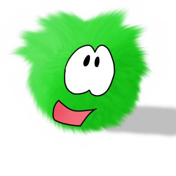 green puffle by Bread-Crumbz on DeviantArt