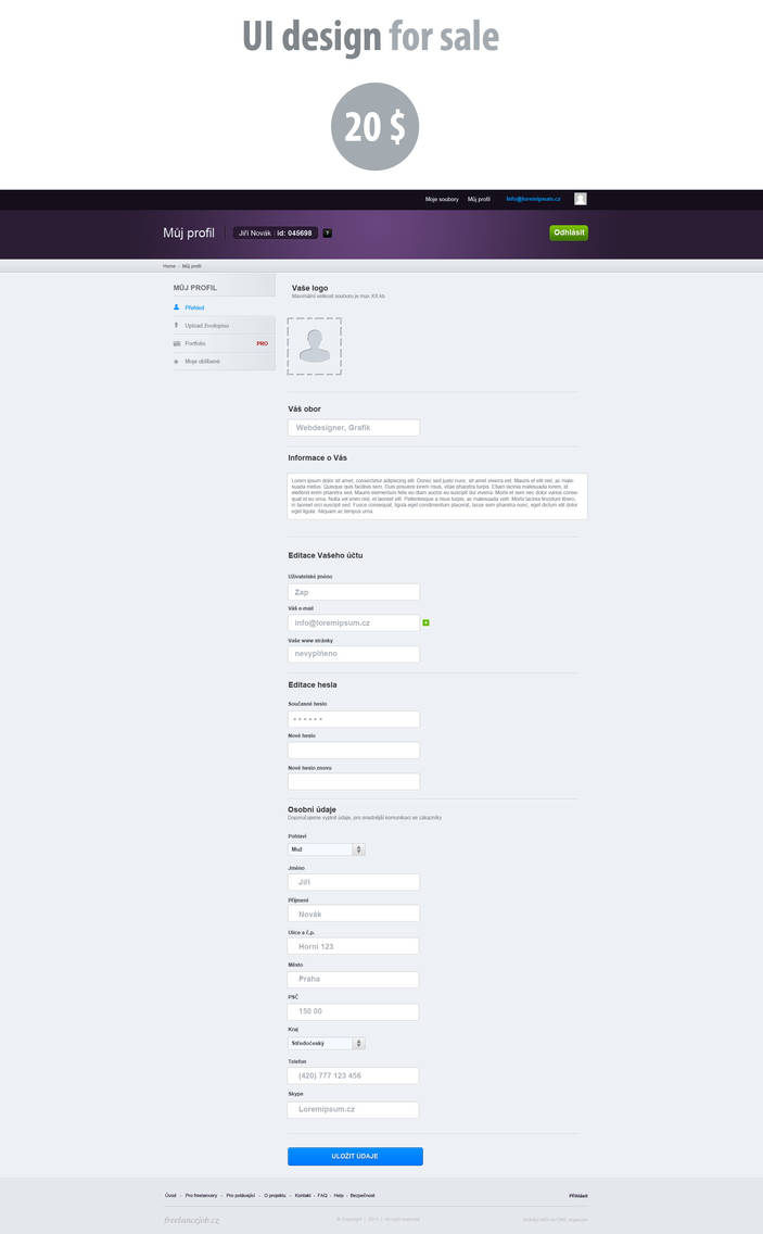 UI design for sale by Visual-Creative on DeviantArt