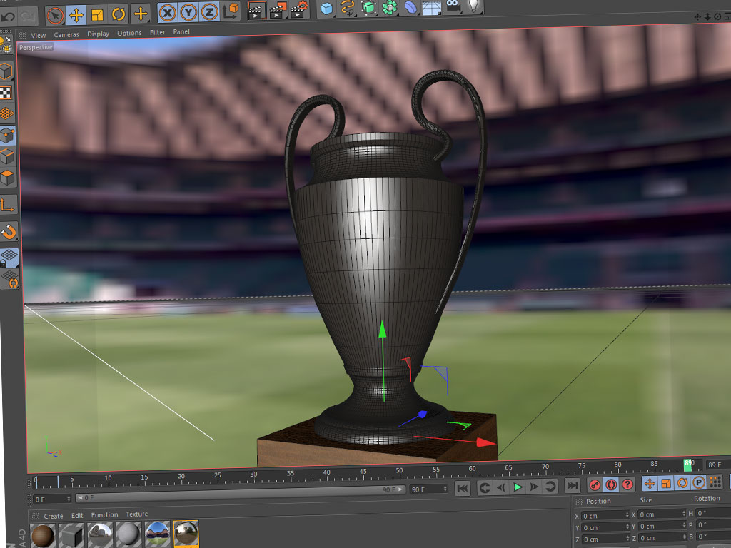 Champions League Trophy (quick shading)