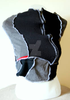 Gray and Black Stripe Scarf