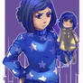 Coraline and Coraline Doll