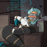 Heroine is tied up in the basement (sus)