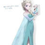 Elsa with pokemon :P