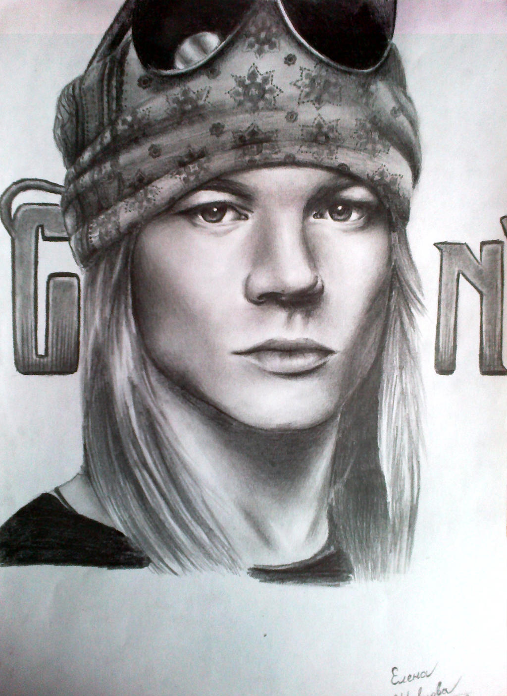 Axlhart Deviantart Axl Rose by Helen--Shevts on DeviantArt