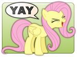 Fluttershy's YAY Badge by UnimportantUsername