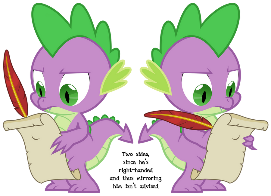 MLP Resource: Spike 01 by ZuTheSkunk