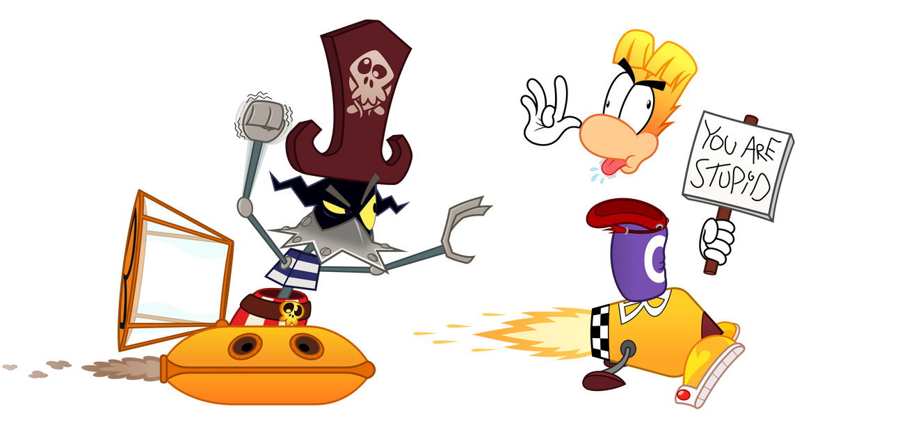 Rayman VS Razorbeard by UnimportantUsername on DeviantArt