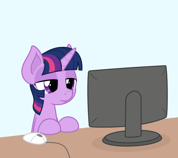 Twilight Sparkle Browses The Internet