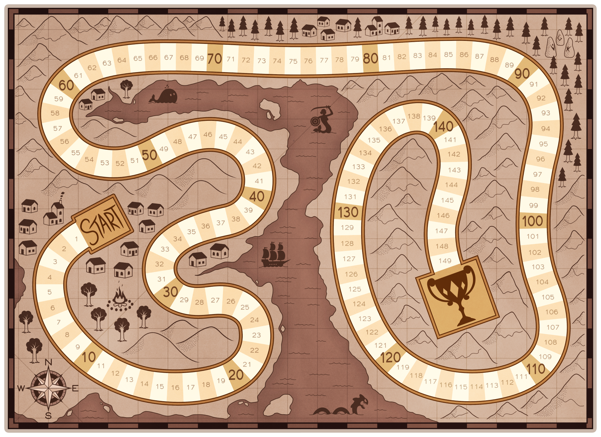 Unused tabletop game board by ZuTheSkunk