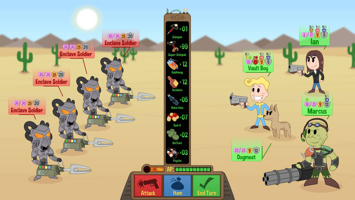 Fallout fangame concept art by ZuTheSkunk