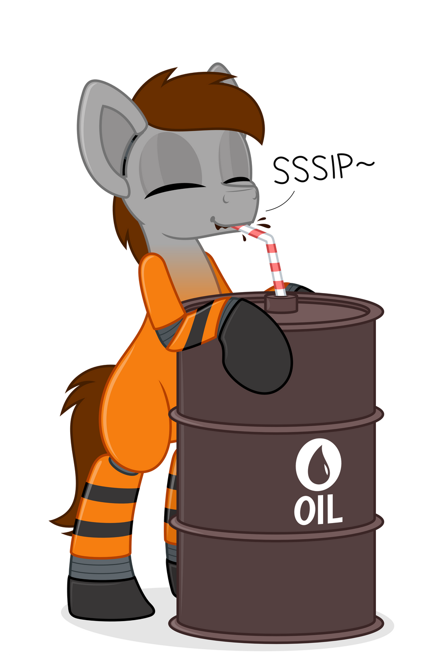 Commission: Oil Hazard OC by ZuTheSkunk
