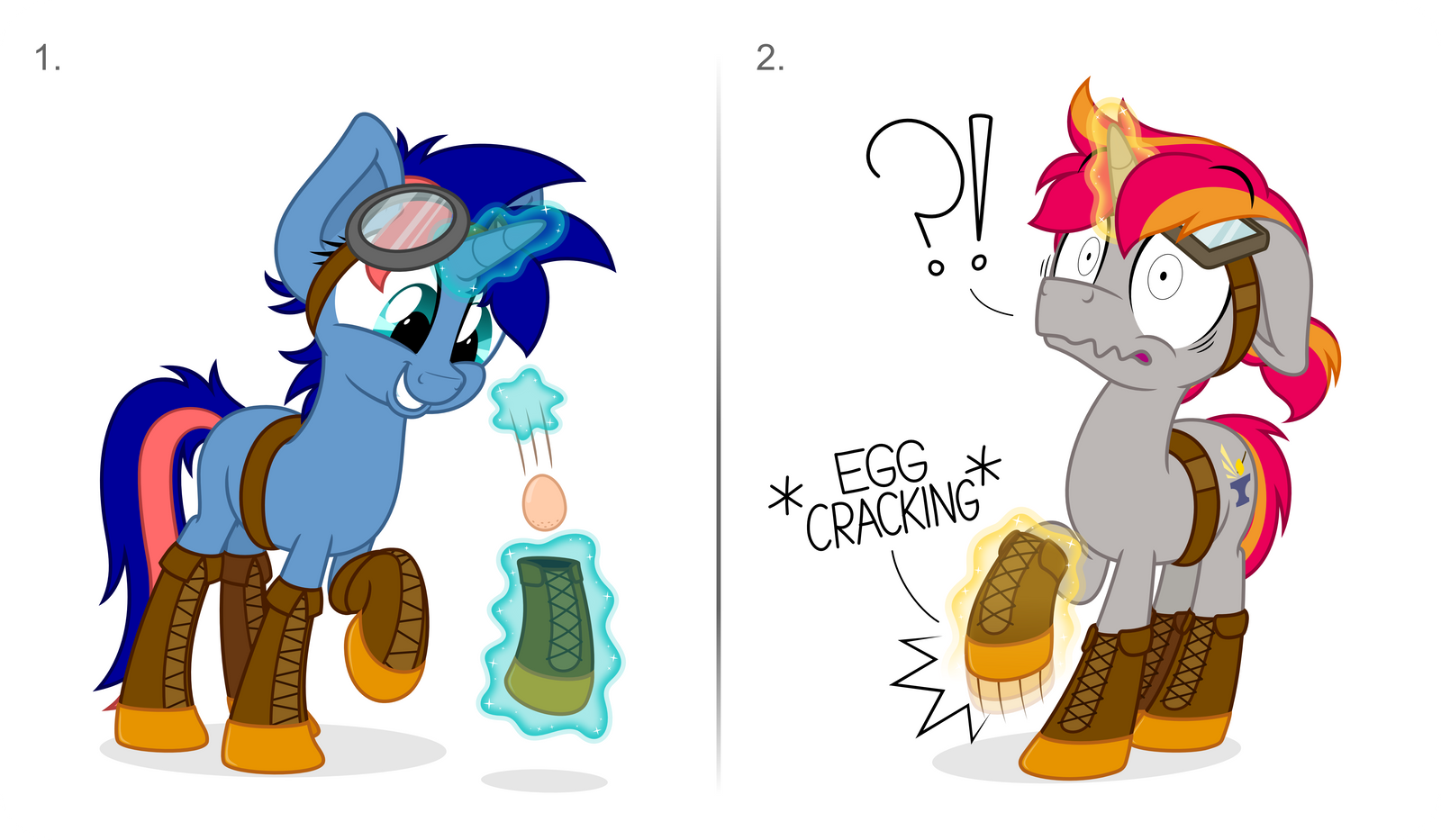 Commission: Ryo and Ironfire OCs by ZuTheSkunk