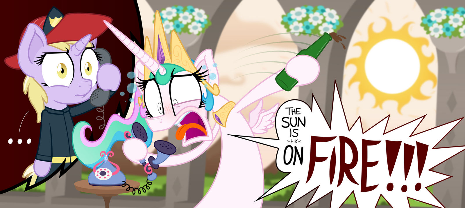 Drunk Celestia by ZuTheSkunk