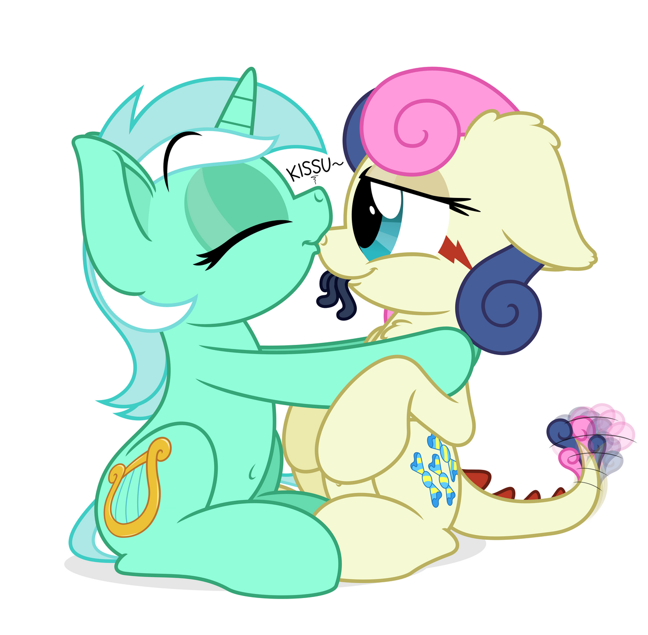 Commission: Lyra and Tatzlbon by ZuTheSkunk