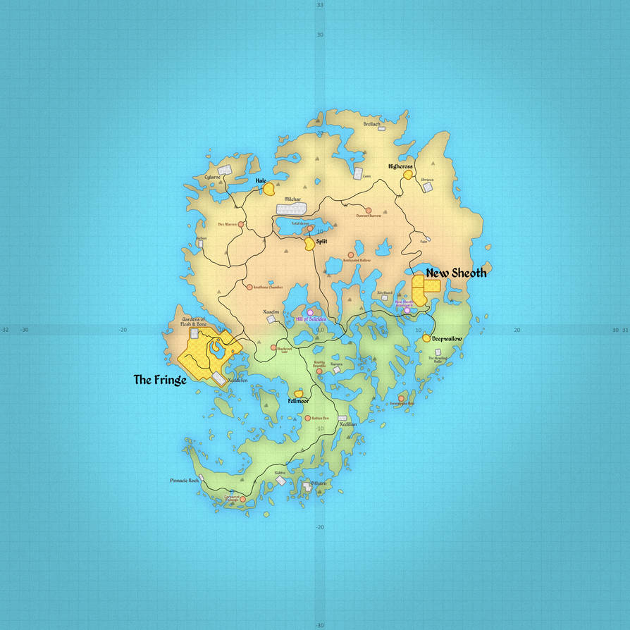 TES4: Map of Shivering Isles by ZuTheSkunk