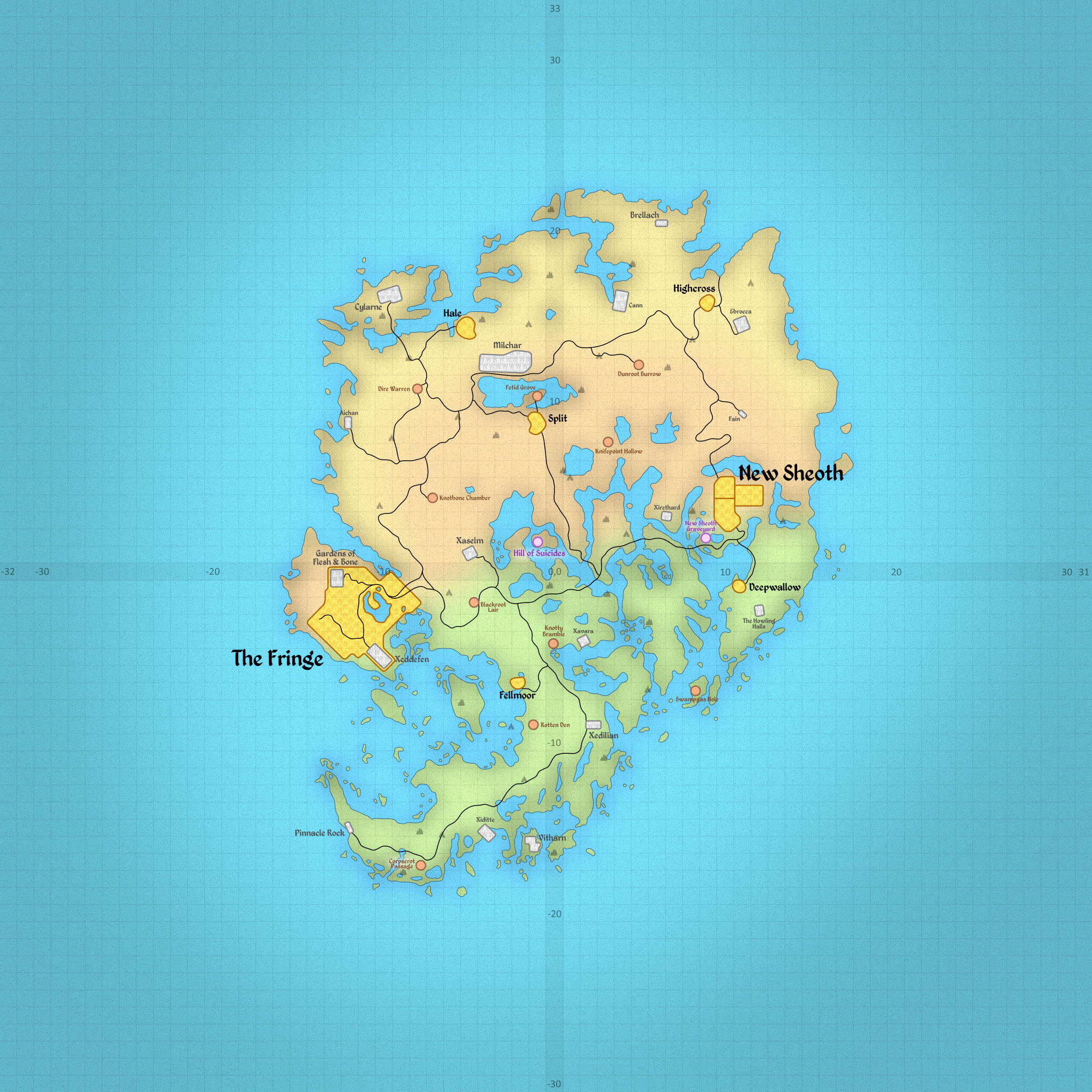 TES4: Map of Shivering Isles by ZuTheSkunk