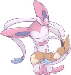 Sylveon and Eevee