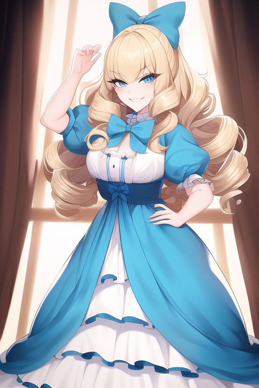 ♡ blonde adorable long wavy anime hair