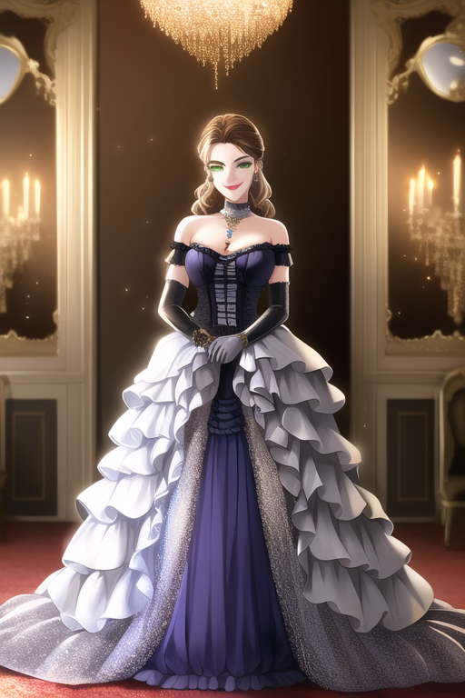 Frilly Victorian Ballgown With Petticoats Wide Sk by VARM209 on