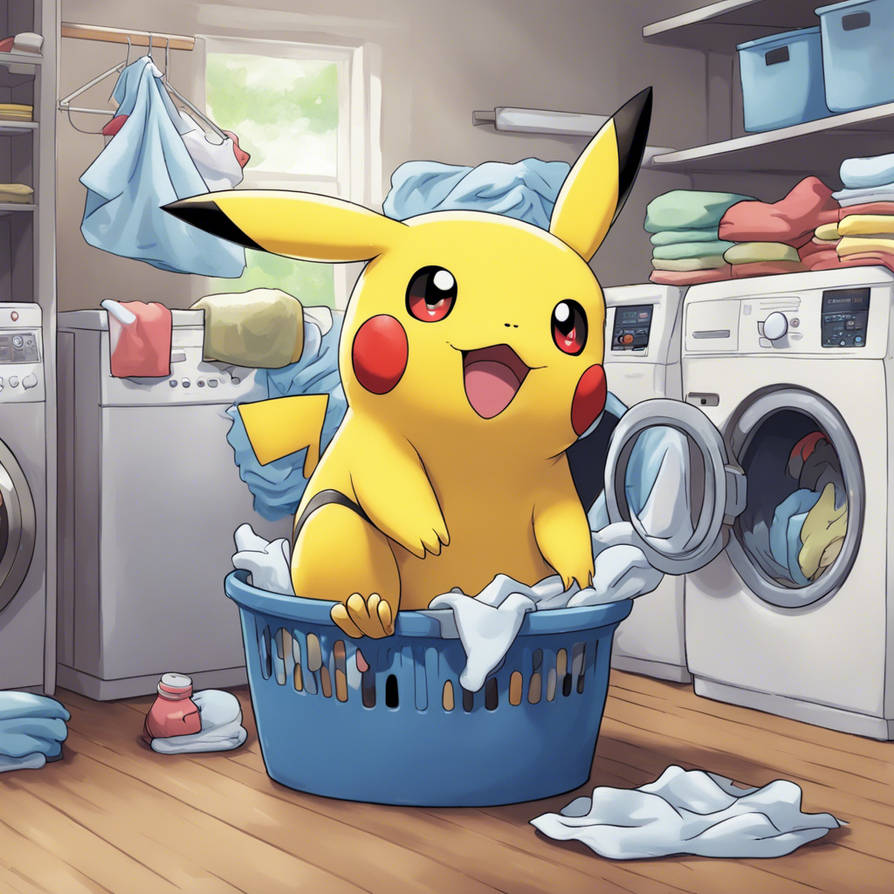 Clean Pokemon Pokemon Doing The Laundry by nehab84183 on DeviantArt