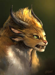 Shiera Cobblestone portrait - Charr