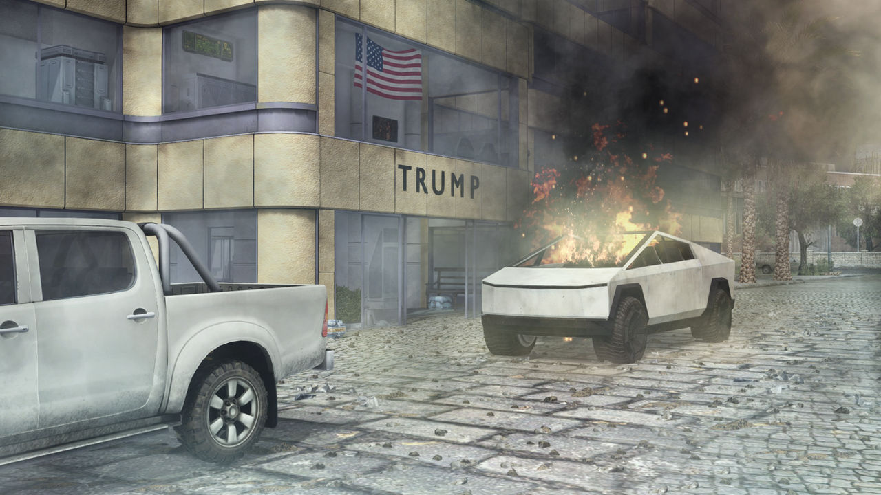 Tesla Cybertruck exploded in Las Vegas by RUSSTG44 on DeviantArt