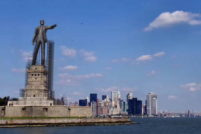 Lenin statue in New York. Someday...