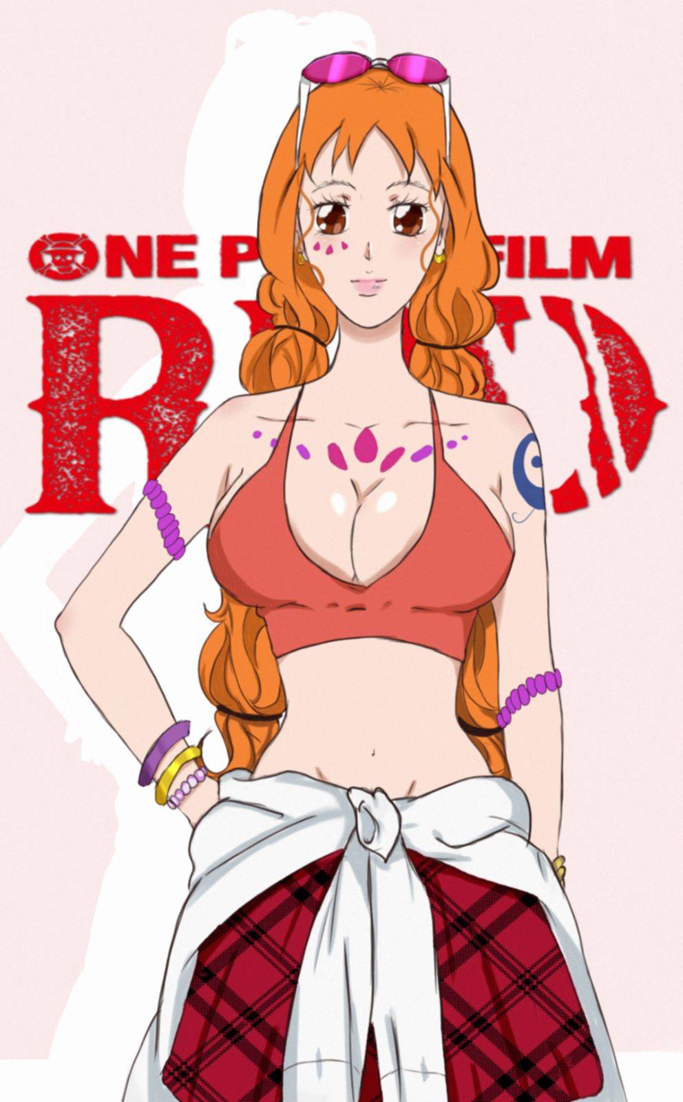 Nami from the upcoming RED movie (fanart by me) : r/OnePiece