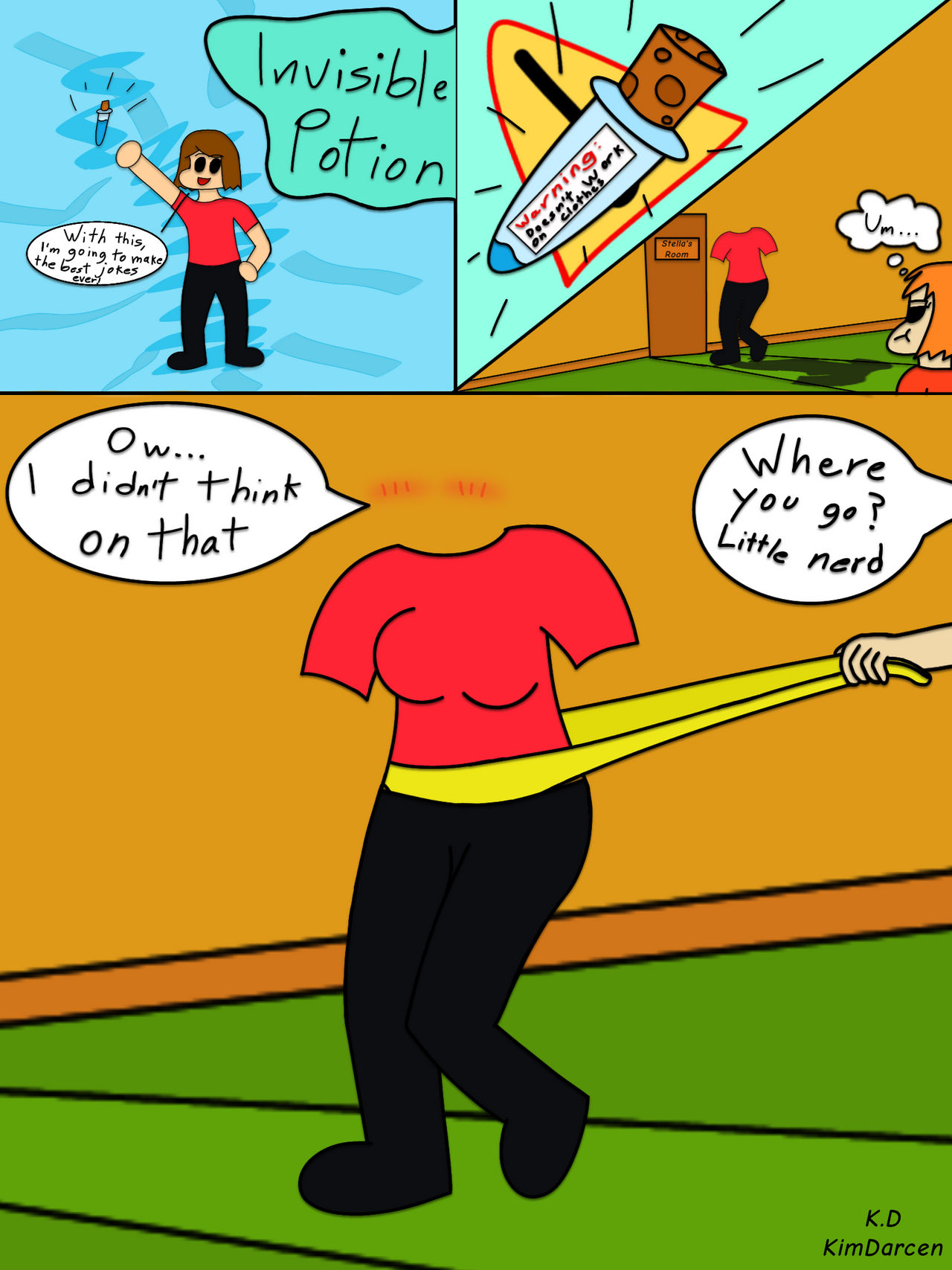 Half-Invisible and Half-Nerd by KimDarcen on DeviantArt