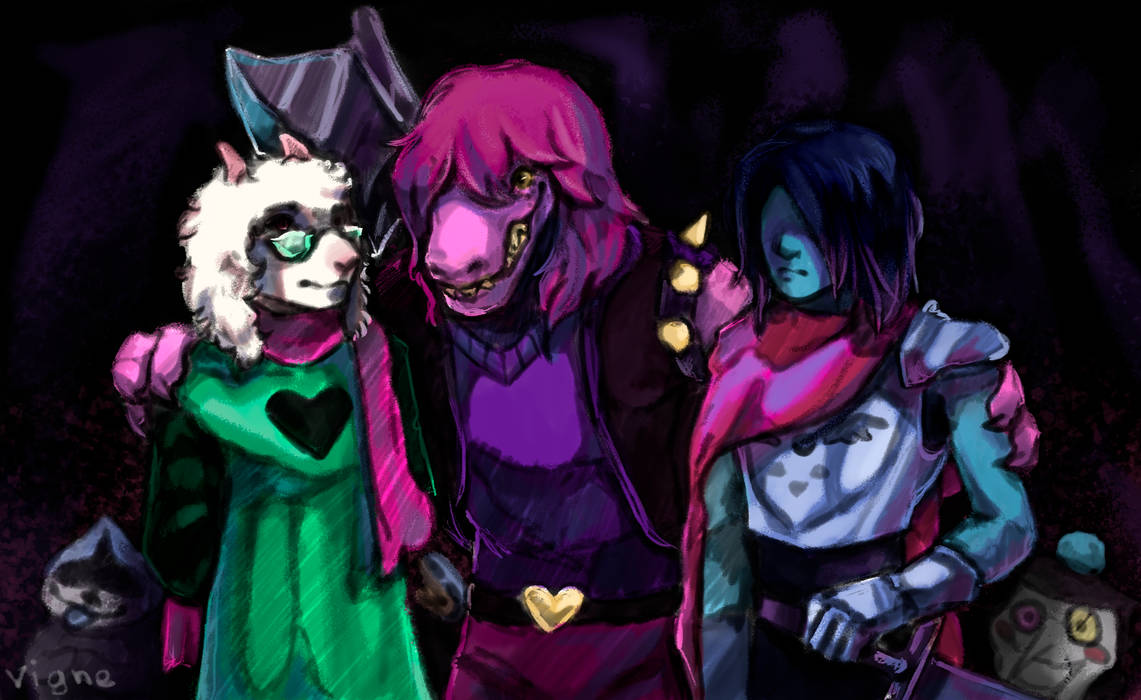 Delta Rune Trio Deltarune (Trio) by VigneLeMortel on DeviantArt
