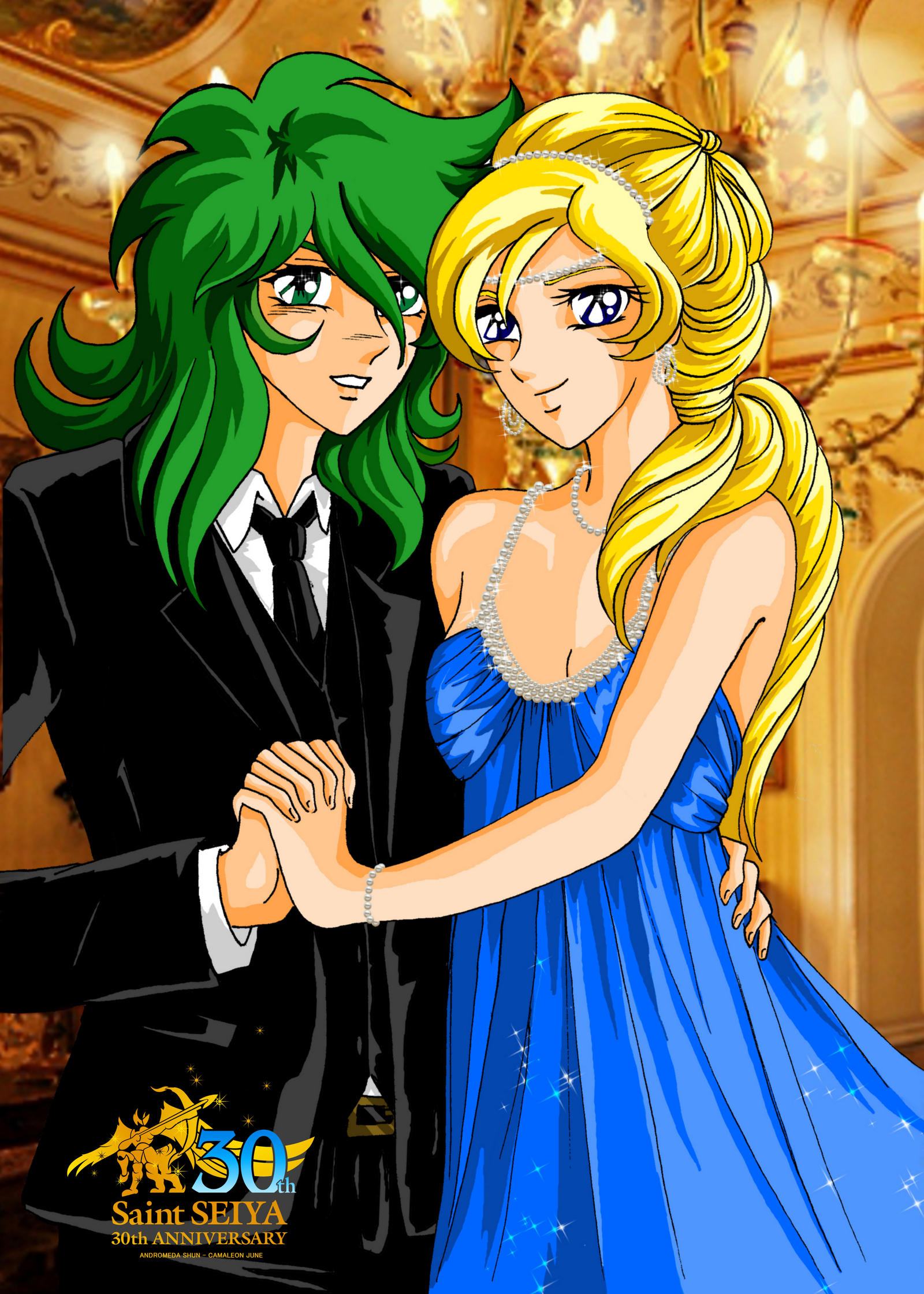 SAINT SEIYA 30th ANNIVERSARY SHUN AND JUNE by Yanan-e-Gemma on DeviantArt
